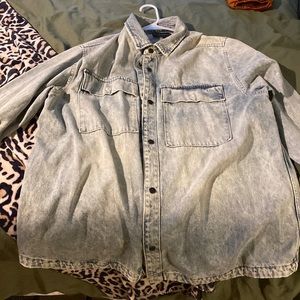 Oversized denim jacket